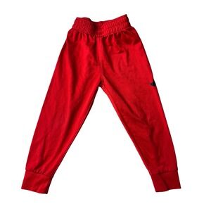 Nike Joggers Kids 3T Red Athletic Sweatpants Swoosh Activewear Track Pants